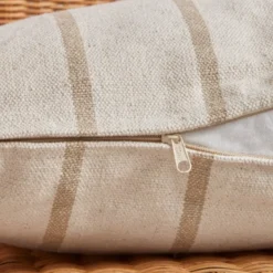 Cuscino da esterno quadrato tela di cotone (50 x 50 cm) Ocealys Beige