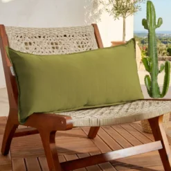 Cuscino da esterno rettangolare (35 x 70 cm) Sunset Verde oliva