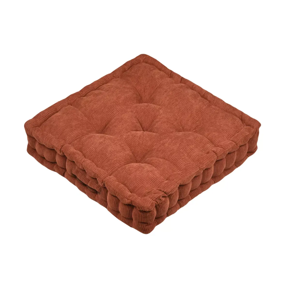 Cuscino da pavimento quadrato in velluto (45 x 45 cm) Dandy Terracotta