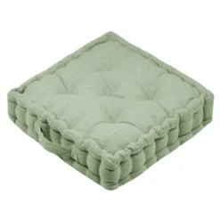 Cuscino da pavimento (50 x 50 cm) Monaco Verde salvia