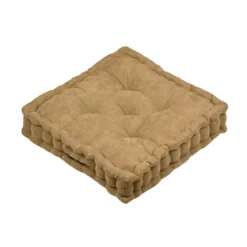Cuscino da terra quadrato in velluto (45 x 45 cm) Dandy Camel