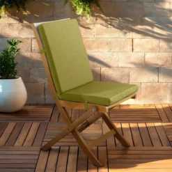 Cuscino per sedia da esterno con schienale (90 x 40 cm) Sunset Verde oliva