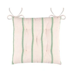 Cuscino per sedia da esterno in tela di cotone (40 x 40 cm) Ocealys Verde