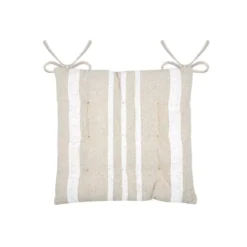 Cuscino per sedia quadrato (38 cm) Manduel Bianco