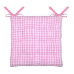 Cuscino per sedia quadrato in cotone (40 x 40 cm) Bardot Rosa