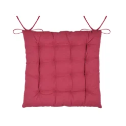 Cuscino per sedia quadrato in cotone (40 x 40 cm) Arbin Rosso