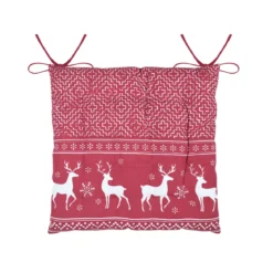 Cuscino per sedia quadrato in cotone (40 x 40 cm) Arbin Rosso