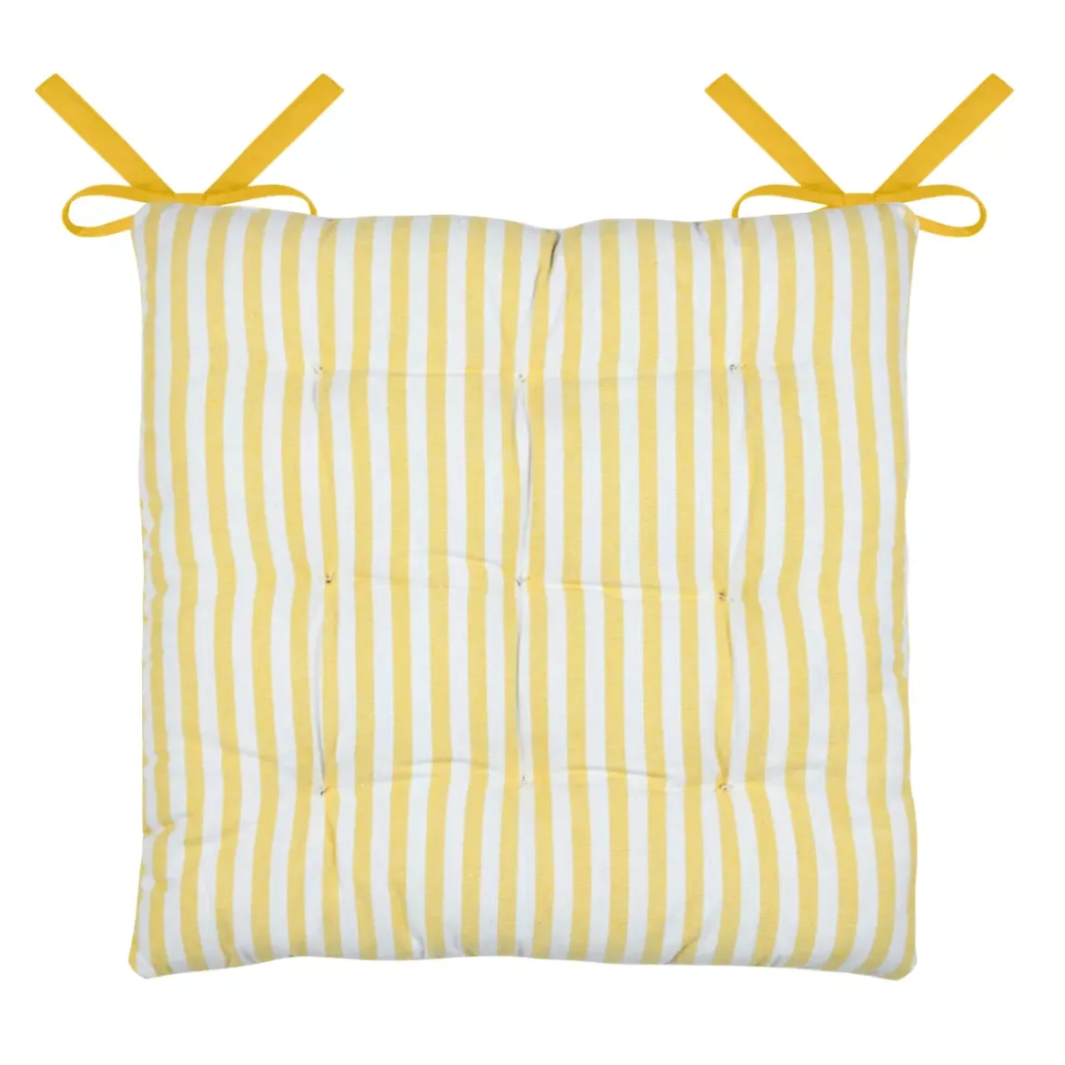 Cuscino per sedia quadrato in cotone (40 x 40 cm) Bardot Giallo