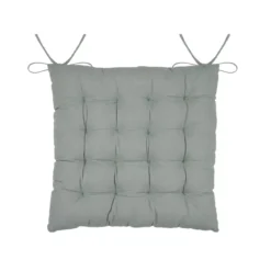 Cuscino per sedia quadrato in cotone (38 x 38 cm) Yuki Beige