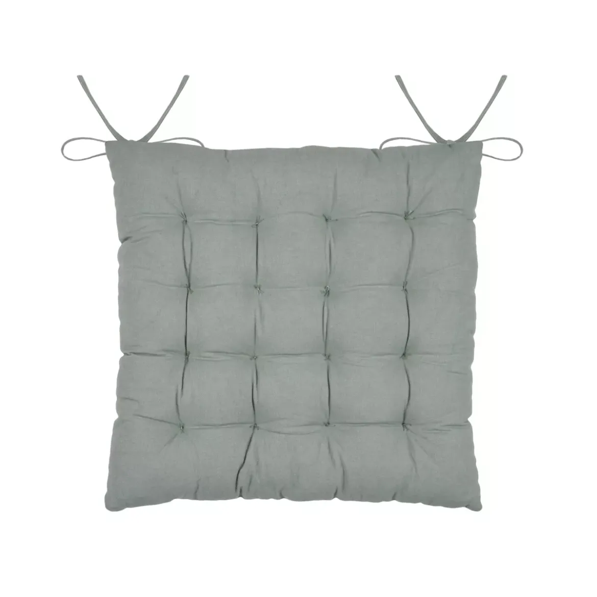 Cuscino per sedia quadrato in cotone (38 x 38 cm) Yuki Beige