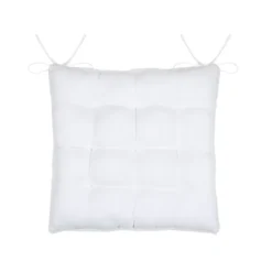 Cuscino per sedia quadrato in finta pelliccia (40 x 40 cm) Asgard Bianco