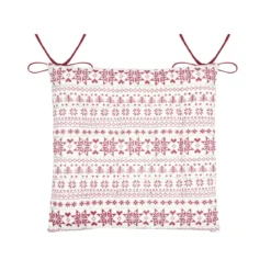 Cuscino per sedia quadrato in cotone (38 x 38 cm) Valgenis Ecru