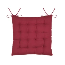 Cuscino per sedia quadrato in cotone (38 x 38 cm) Valgenis Ecru