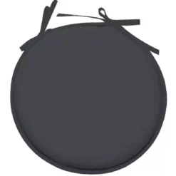 Cuscino per sedia rotondo Nelson Grigio antracite