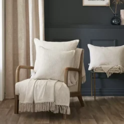 Cuscino quadrato cotone (60 x 60 cm) Sixtine Beige