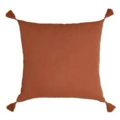 Cuscino quadrato garza di cotone (40 cm) Gaïa Terracotta