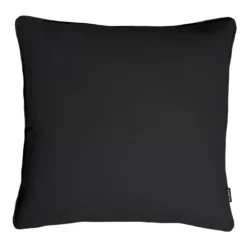 Cuscino quadrato in cotone (60 x 60 cm) Pixel Nero