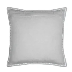 Cuscino quadrato in cotone (50 x 50 cm) Joséphine Grigio chiaro