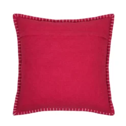 Cuscino Quadrato in Cotone (45 x 45 cm) Villard Rosso