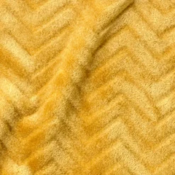 Cuscino quadrato in flanella (45 x 45 cm) Zag Giallo senape