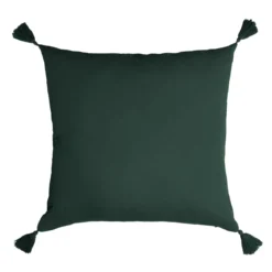 Cuscino quadrato in garza di cotone (40 x 40 cm) Gaïa Verde abete