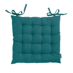 Cuscino quadrato per sedia in cotone (40 x 40 cm) Pixel Blu anatra