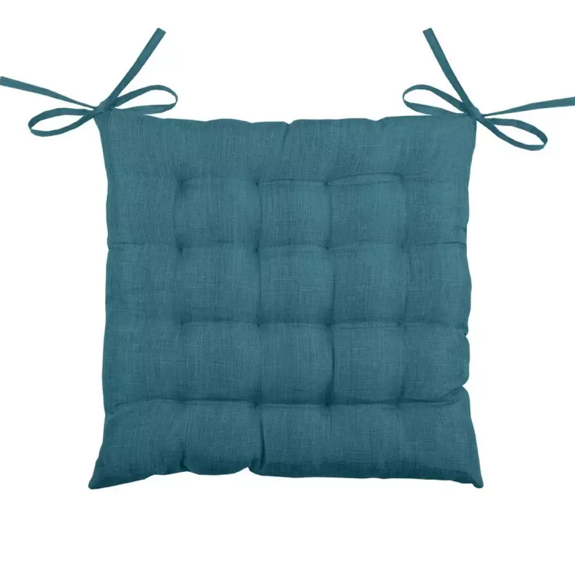 Cuscino quadrato per sedia 16 punti (40 x 40 cm) Béa Blu ottanio