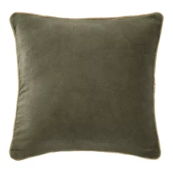 Cuscino quadrato velluto di cotone (45 x 45 cm) Victor Verde timo
