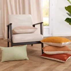 Cuscino rettangolare bouclé (30 x 50 cm) Ava Beige