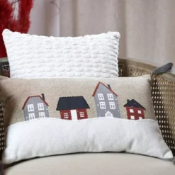 Cuscino rettangolare cotone (50 cm) Cornouailles Beige