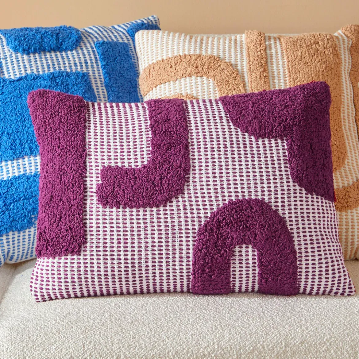 Cuscino rettangolare cotone (38 x 58 cm) Poppy Viola