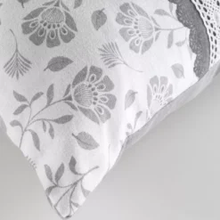 Cuscino rettangolare cotone (40 x 60 cm) Flavie Grigio