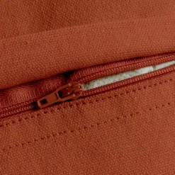 Cuscino rettangolare in cotone (40 x 60 cm) Pixel con frange Terracotta