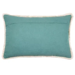 Cuscino rettangolare in cotone (35 x 50 cm) Barbados Verde celadon