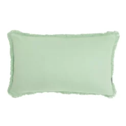 Cuscino rettangolare in cotone (40 x 60 cm) Pixel frange Verde menta