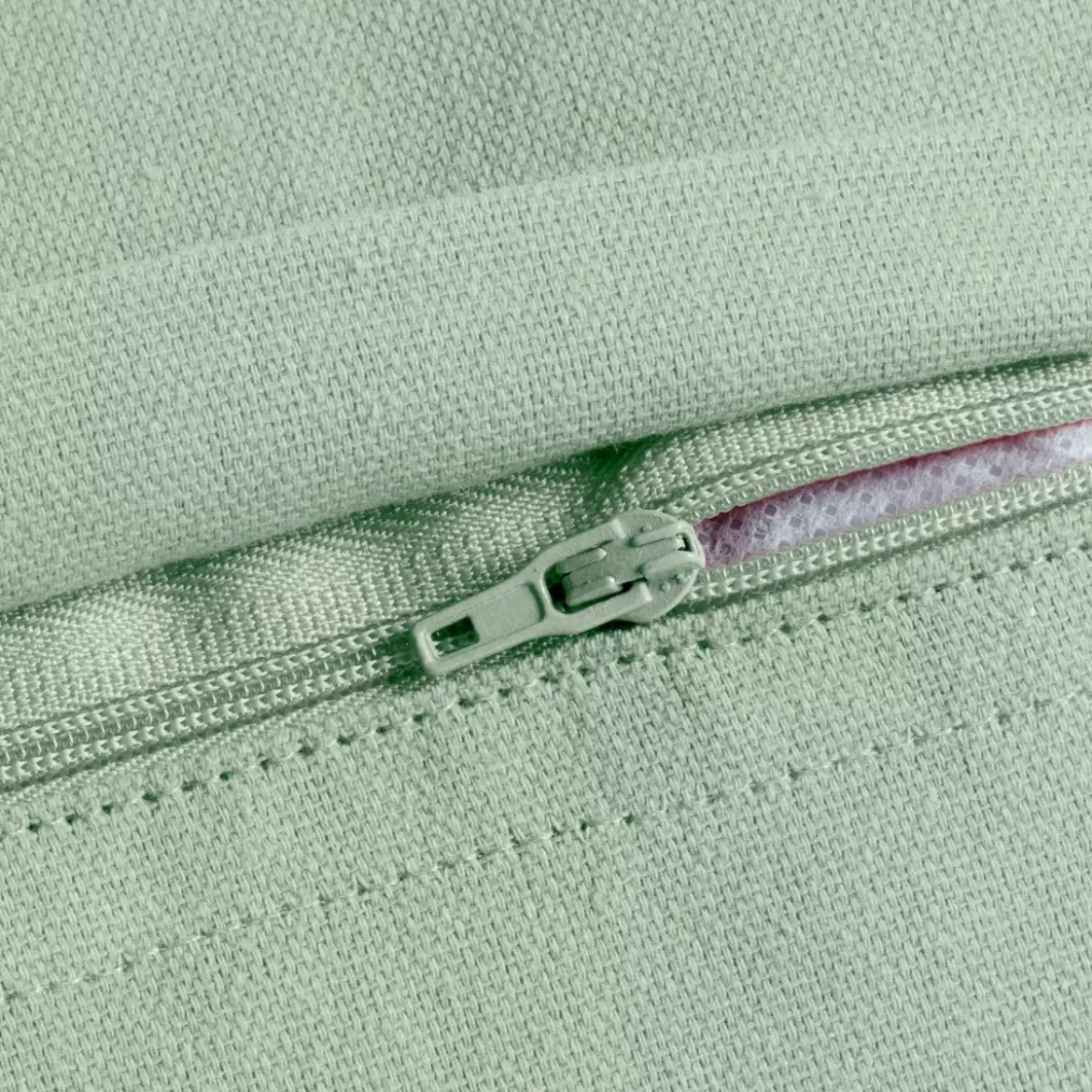 Cuscino rettangolare in cotone (40 x 60 cm) Pixel frange Verde menta