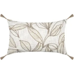 Cuscino rettangolare in cotone (30 x 50 cm) Hemera Ecru