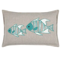 Cuscino rettangolare in cotone (35 x 50 cm) Barbados Beige