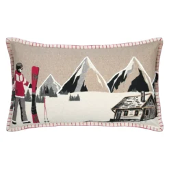 Cuscino rettangolare in cotone (35 x 60 cm) Villard Multicolore