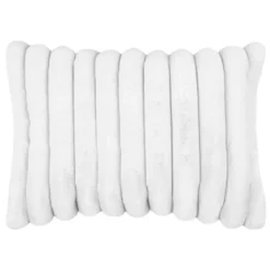 Cuscino rettangolare in pelliccia sintetica (50 x 80 cm) Polary Bianco