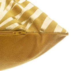 Cuscino rettangolare velluto Or Tropic Giallo ocra