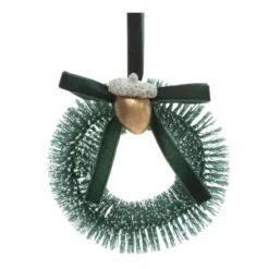 Decorazione da appendere di Natale (D10 cm) Bella Corona Verde abete