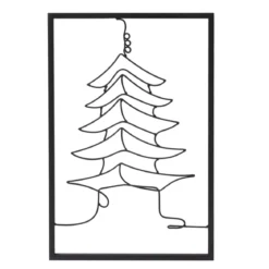 Decorazione murale in metallo (Alt 45 cm) Tempio Nero