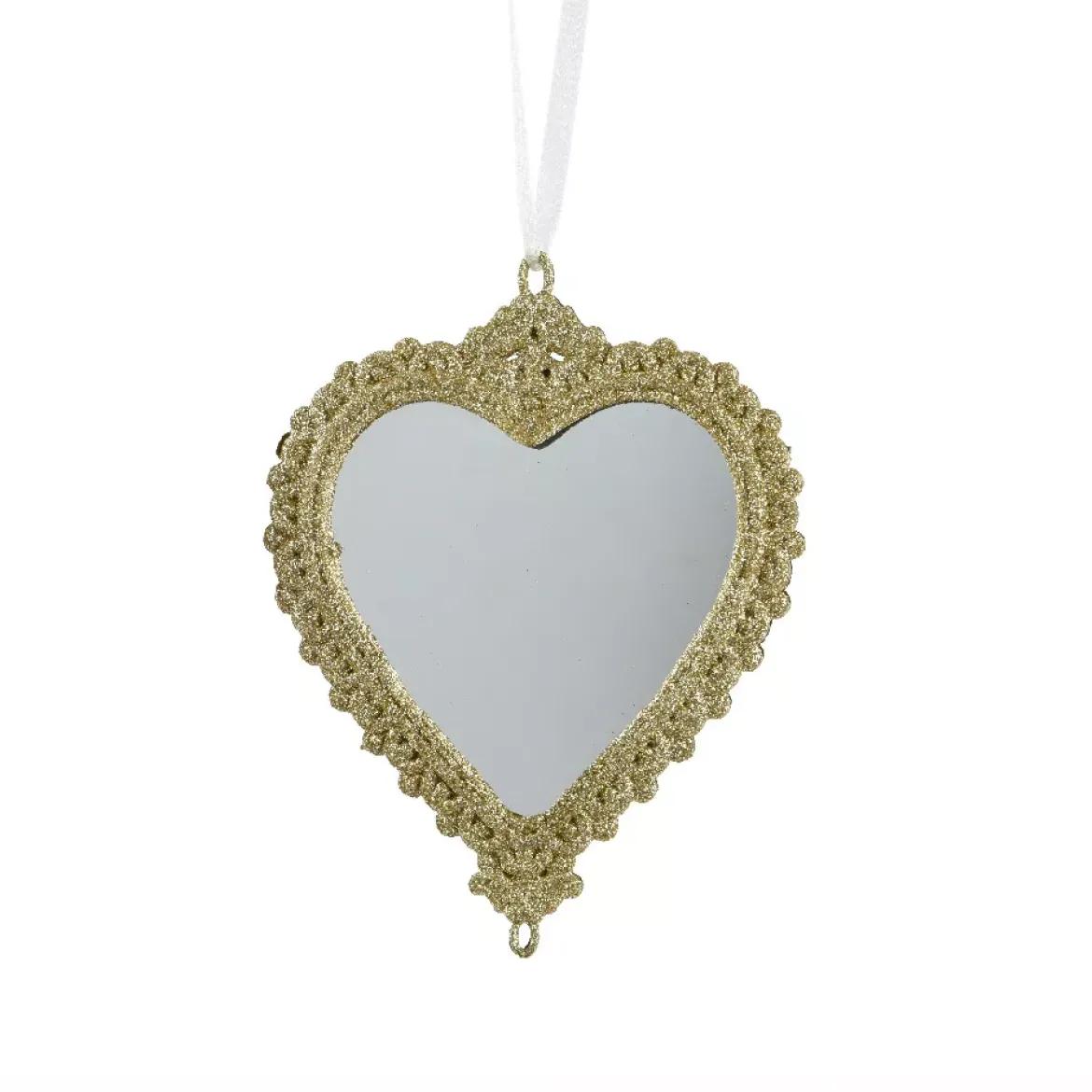 Decorazione natalizia sospesa (H14 cm) Cuore bohémien Oro