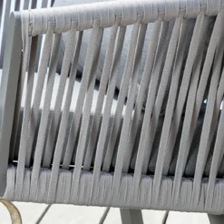 Divano da giardino in alluminio 2 posti Amalfi Grigio antracite
