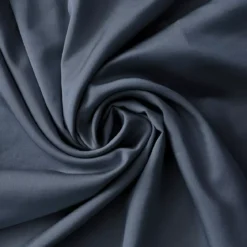 Federa cuscino a rullo flanella in raso di bambù (L185 cm) Sienna Blu notte