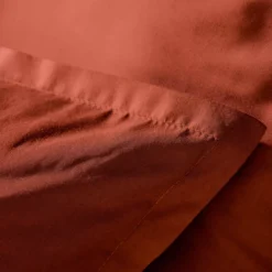 Federa cuscino a rullo percalle di cotone (L185 cm) Cali Terracotta