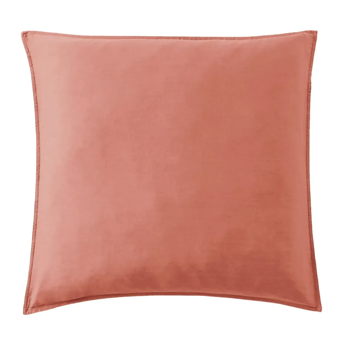 Federa cuscino letto quadrato lyocell Tencel™ lavato (80 x 80 cm) Olivia Terracotta