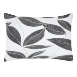 Federa cuscino letto rettangolare percalle di cotone (50 x 70 cm) Matisse Grigio