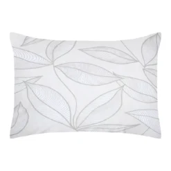 Federa cuscino letto rettangolare percalle di cotone (50 x 70 cm) Matisse Grigio